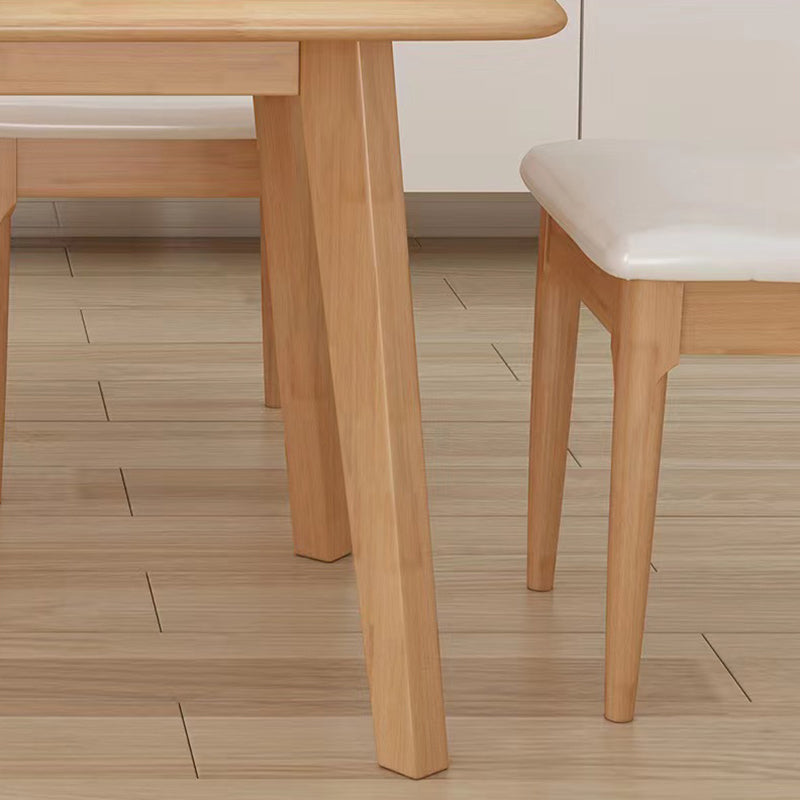 Solid Wood Dining Room Table Rectangle Dining Table for Kitchen