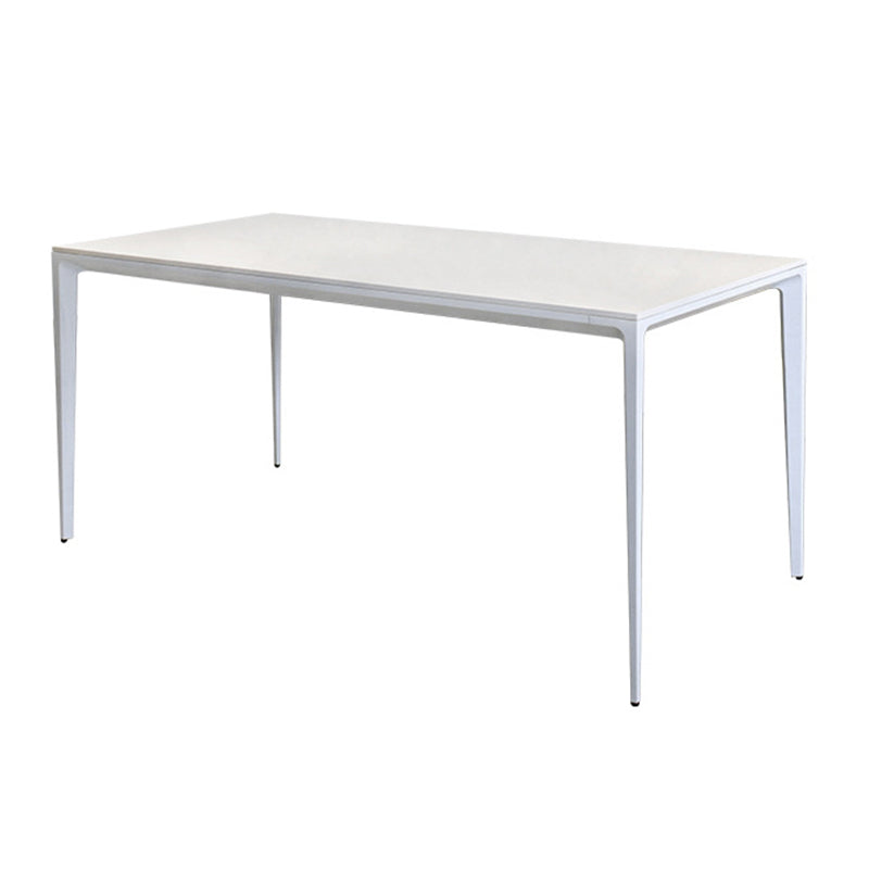 White Stone Dinette Table Set with Metal Frame 1/2/5 Pieces Modern Dining Set