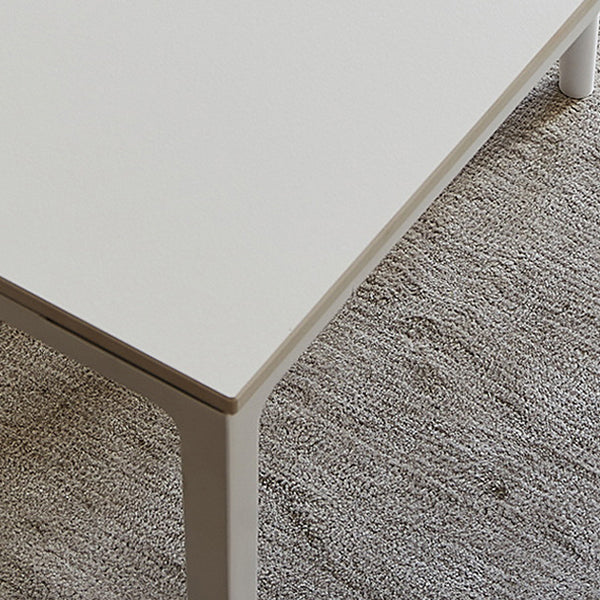 White Stone Dinette Table Set with Metal Frame 1/2/5 Pieces Modern Dining Set