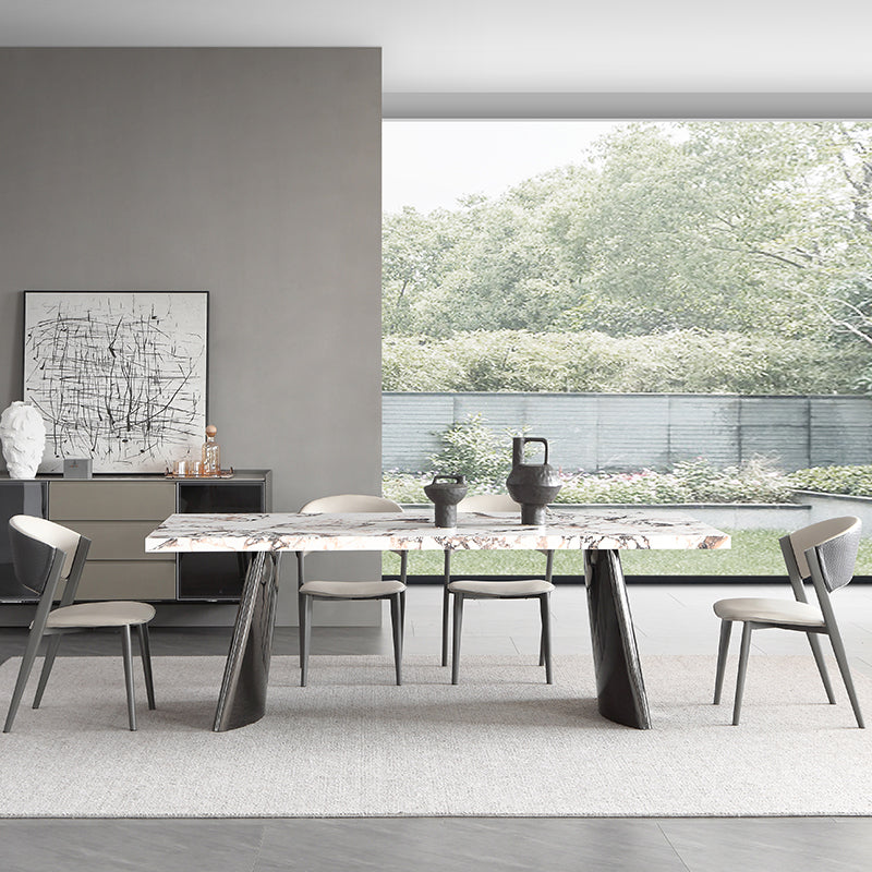 Stone Top Dining Table Set 1/4/5/7 Pieces Dinette Set for Dining Room