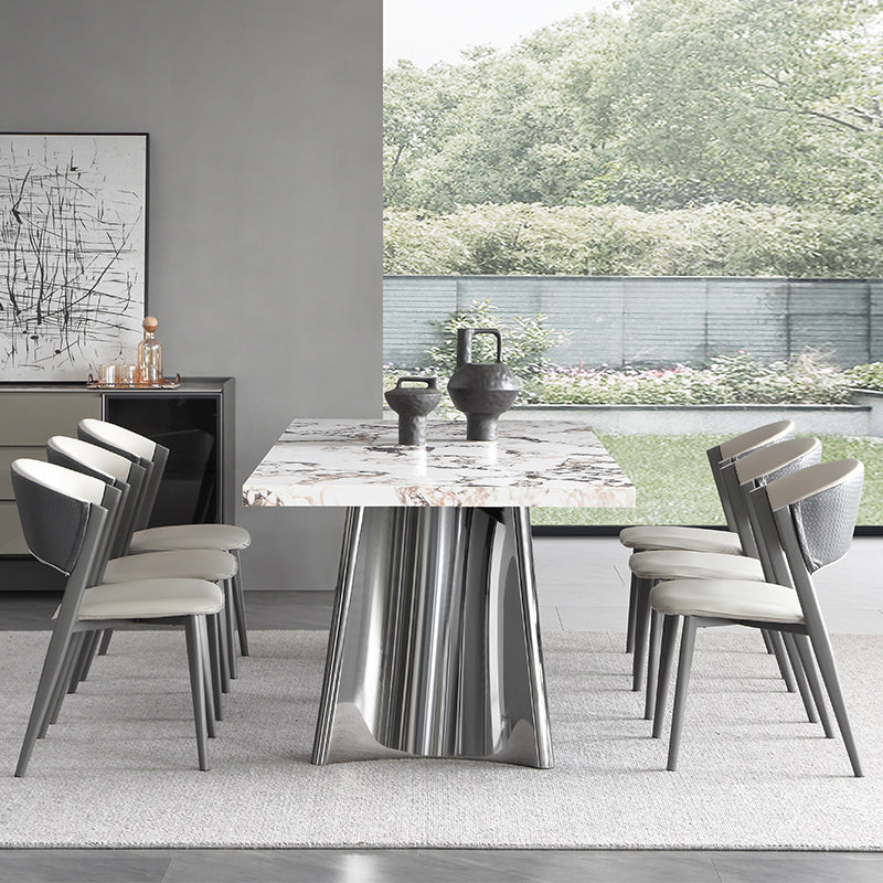 Stone Top Dining Table Set 1/4/5/7 Pieces Dinette Set for Dining Room