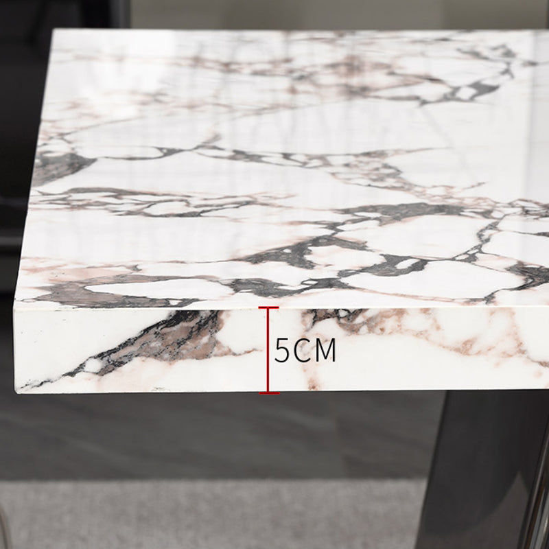 Stone Top Dining Table Set 1/4/5/7 Pieces Dinette Set for Dining Room