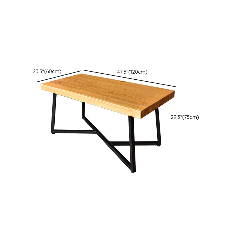 Pine Wood Industrial Dining Table Set 1/2/5 Pieces Wooden Dinette Set for Home