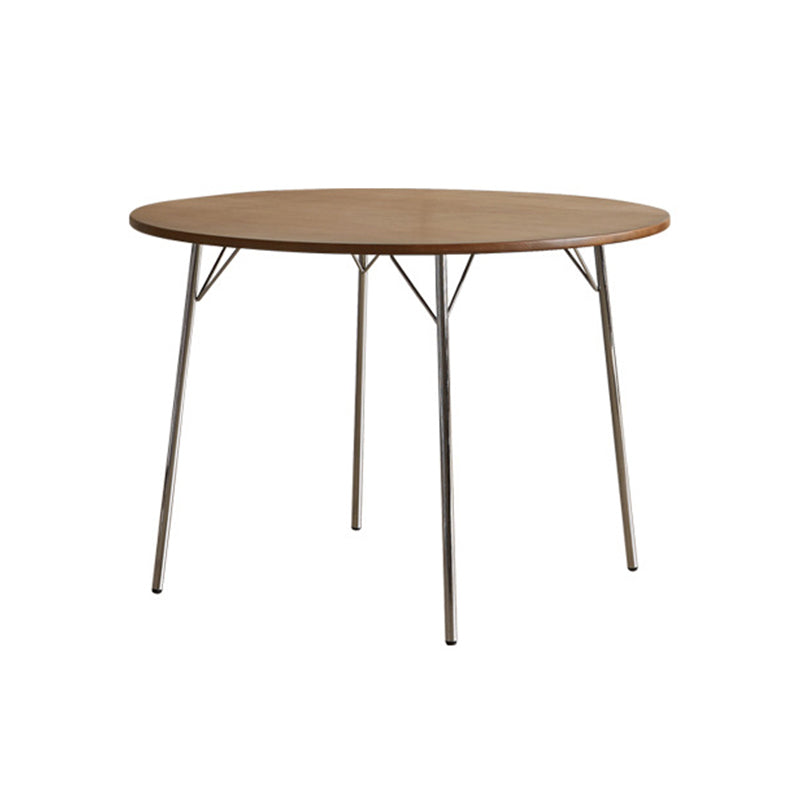 Cherry Wood Modern Dining Table Set 1/2/4 Pieces Brown Dinette Set