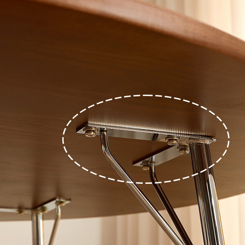 Cherry Wood Modern Dining Table Set 1/2/4 Pieces Brown Dinette Set