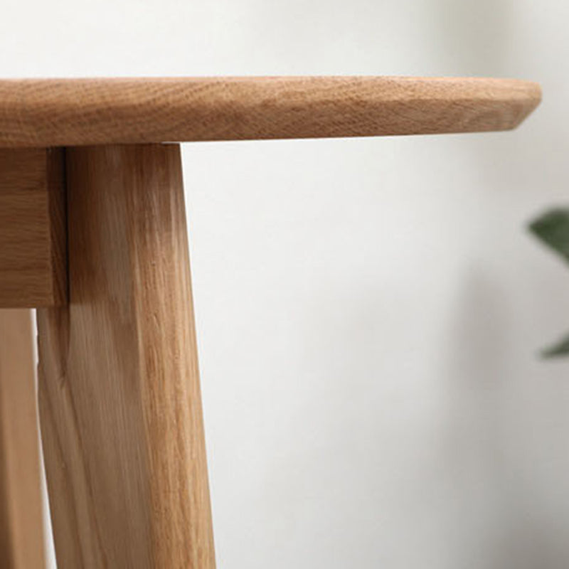 Modern Oak Wood Dining Set 1/2/3/5 Pieces Brown Dinette Set with Chairs