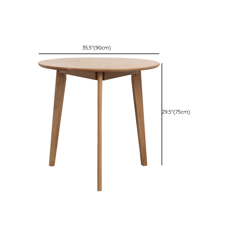 Modern Oak Wood Dining Set 1/2/3/5 Pieces Brown Dinette Set with Chairs