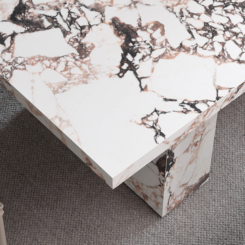 Stone Modern Dining Table Set 1/2/4/5/7 Pieces Dinette Set with Solid Back Chairs