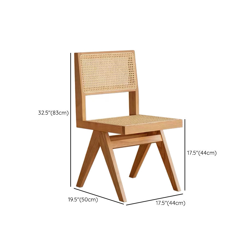 1/2/4/6 Pcs Solid Wood Dining Room Set Modern Style Dining Set with Rectangle Table