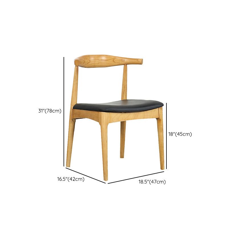 Natural Finish Pine Wood Dining Set 1/2/5 Pcs Modern Dinette Set