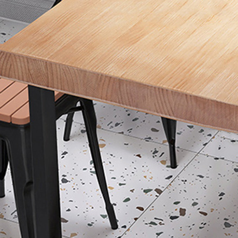 Industrial Rectangle Dining Table Set 1/4/5 Pcs Dinette Set for Home