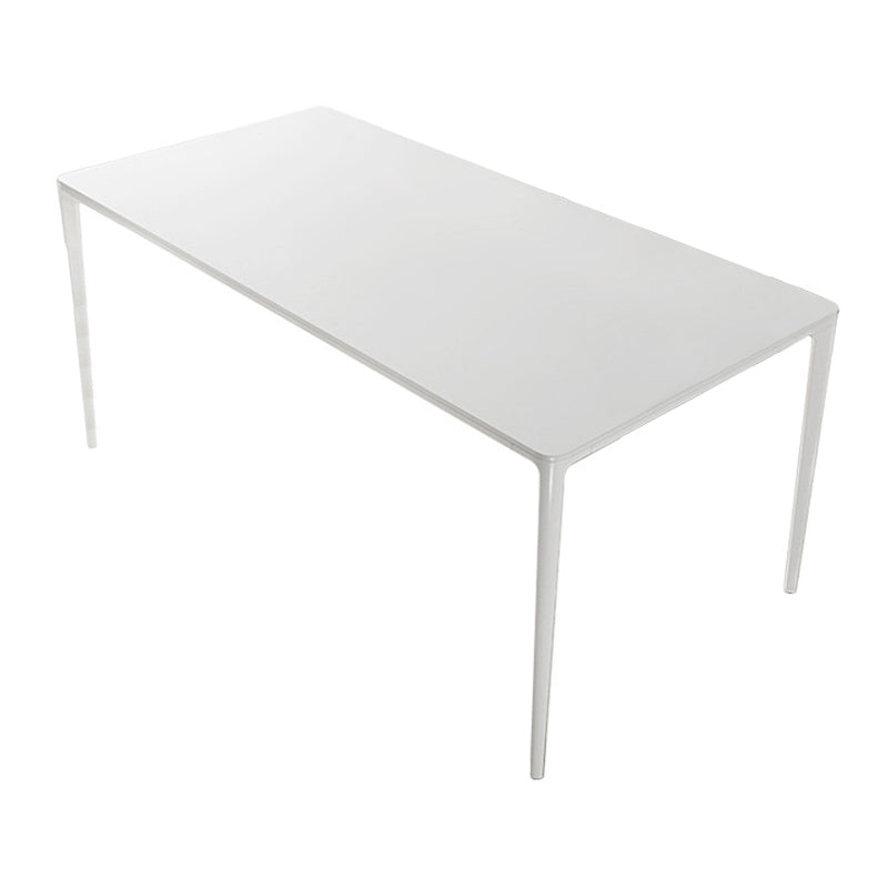 Contemporary 1/2/5/7 Pieces Dining Chairs Set Stone Rectangle Furniture in White