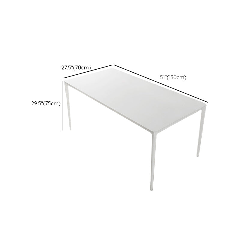 Contemporary 1/2/5/7 Pieces Dining Chairs Set Stone Rectangle Furniture in White