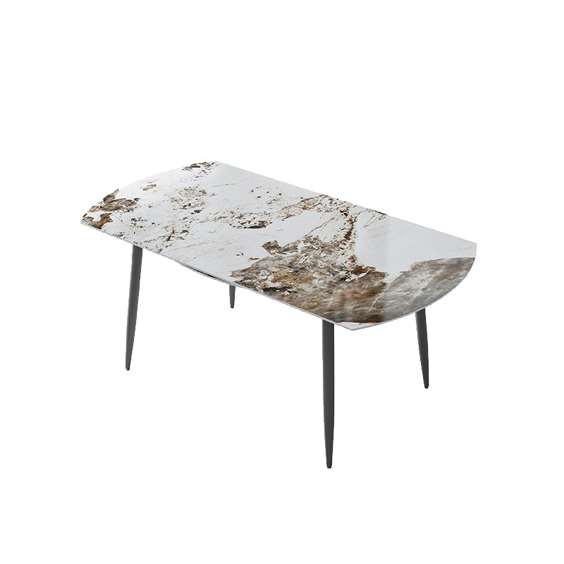Contemporary Stone Dining Table Kitchen Dinner Table with 4-foot