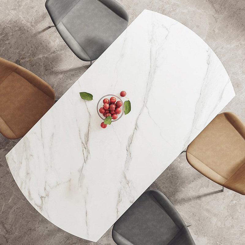 Contemporary Stone Dining Table Kitchen Dinner Table with 4-foot