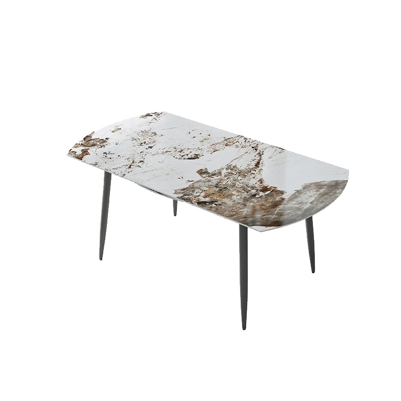 Contemporary Stone Dining Table Kitchen Dinner Table with 4-foot