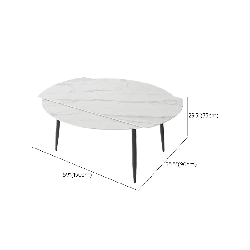 Contemporary Stone Dining Table Kitchen Dinner Table with 4-foot