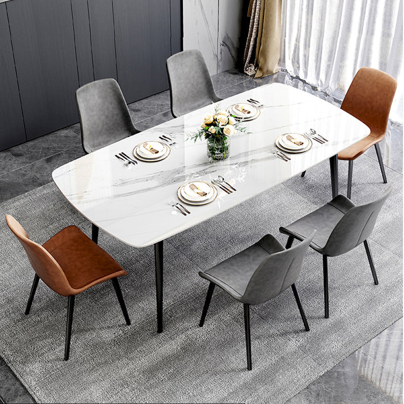 Industrial Style Kitchen Dining Room Table Metal Base Dining Table