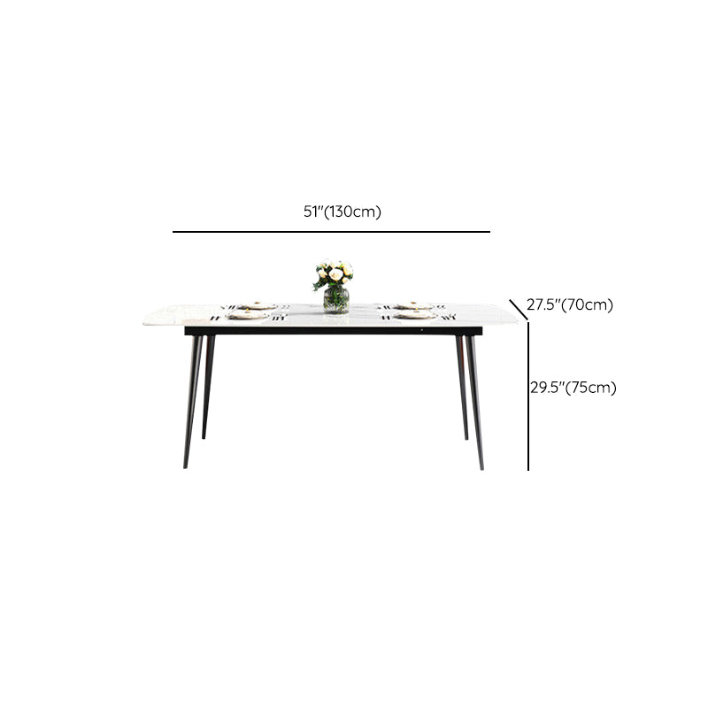 Industrial Style Kitchen Dining Room Table Metal Base Dining Table