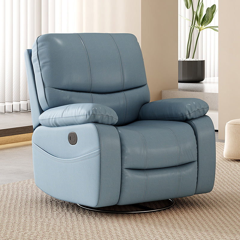 Contemporary Rocking Standard Recliner 35.4" Wide Solid Color Recliner Chair