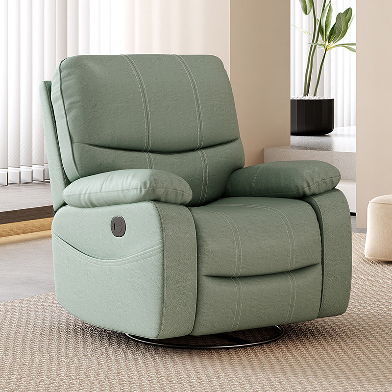 Contemporary Rocking Standard Recliner 35.4" Wide Solid Color Recliner Chair