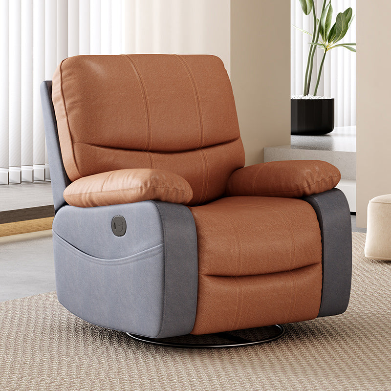 Contemporary Rocking Standard Recliner 35.4" Wide Solid Color Recliner Chair