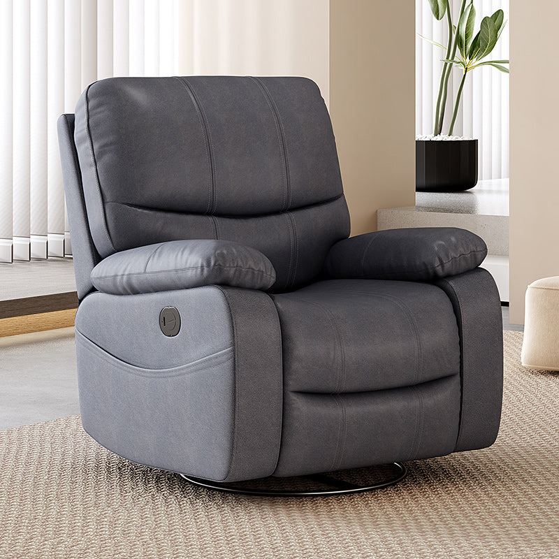 Contemporary Rocking Standard Recliner 35.4" Wide Solid Color Recliner Chair