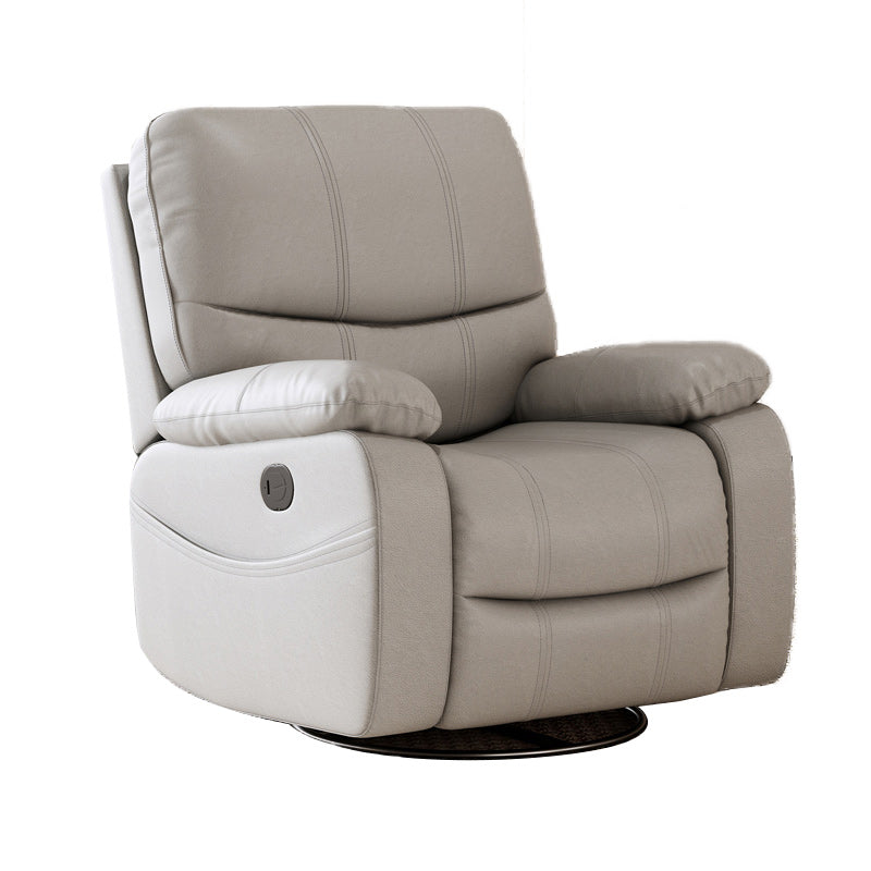 Contemporary Rocking Standard Recliner 35.4" Wide Solid Color Recliner Chair