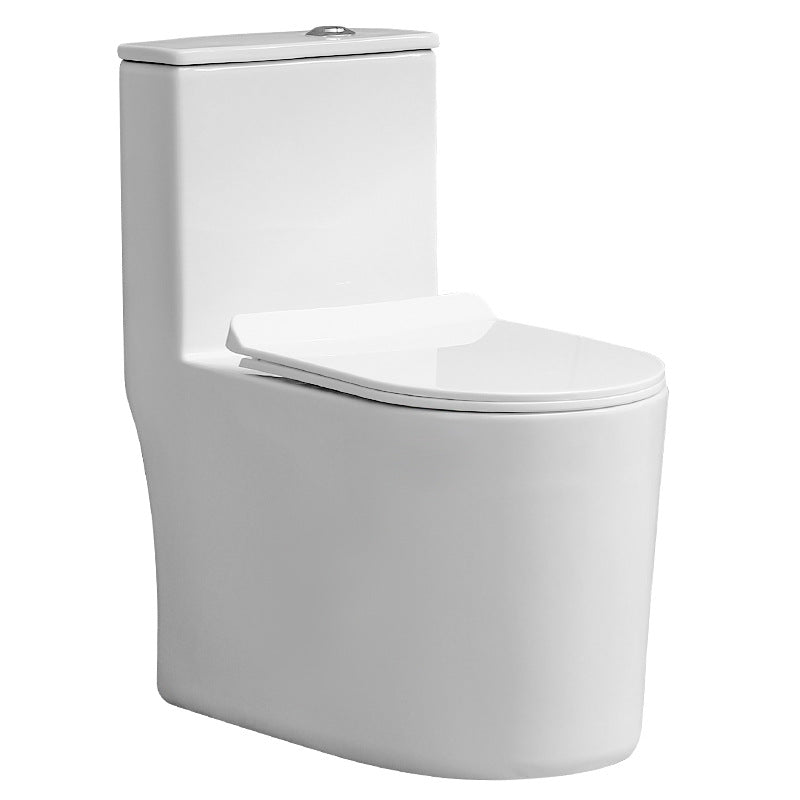White Toilet Glazed Surface Modern All-In-One Toilet Bowl for Bathroom