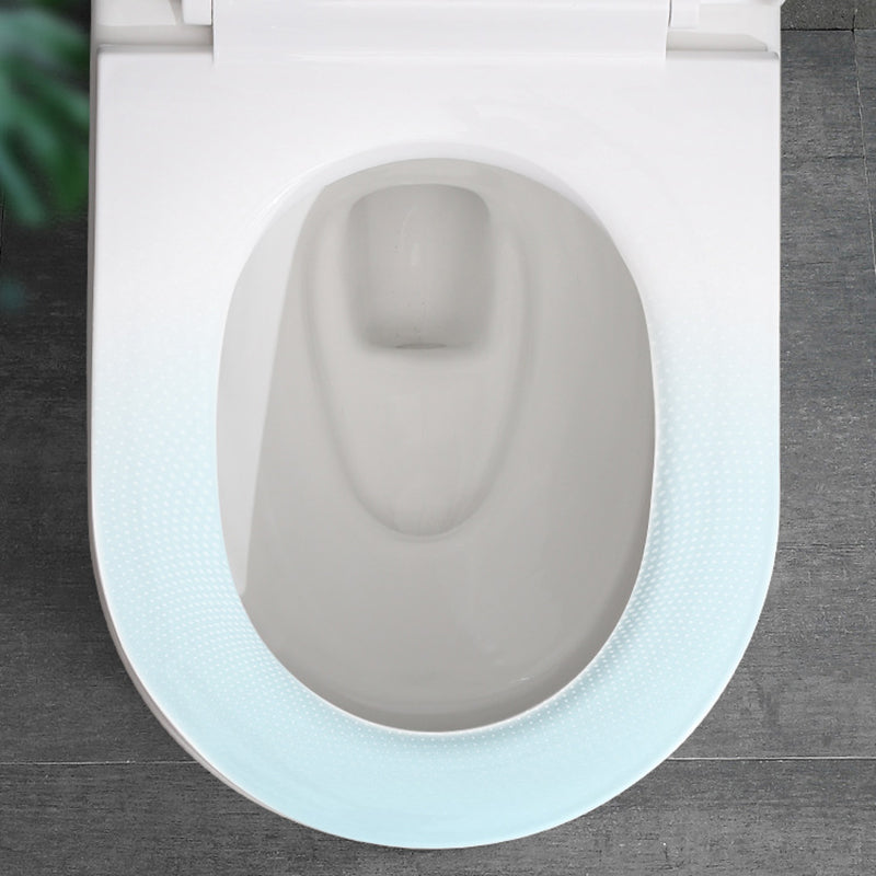 White Toilet Glazed Surface Modern All-In-One Toilet Bowl for Bathroom