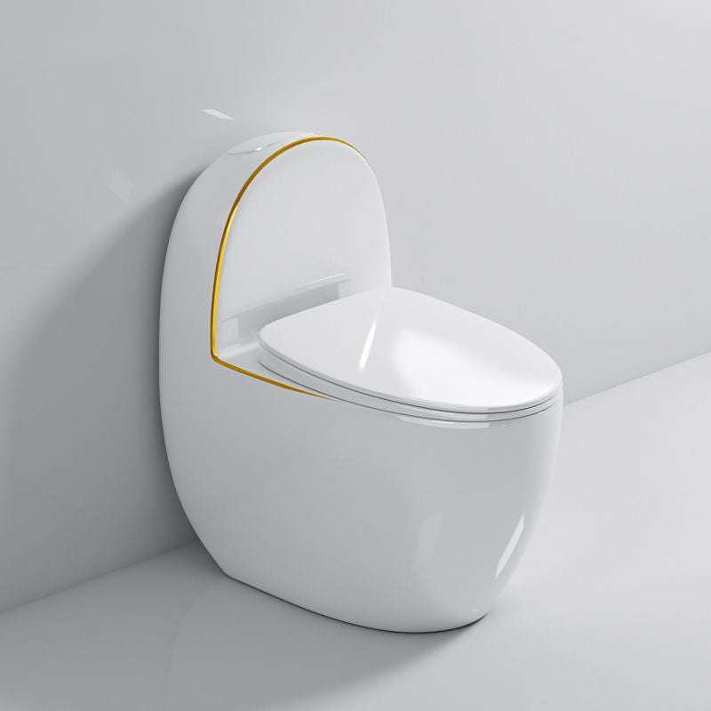Polished Finish Floor Mounted Toilet Siphon Jet Modern Toilet Bowl