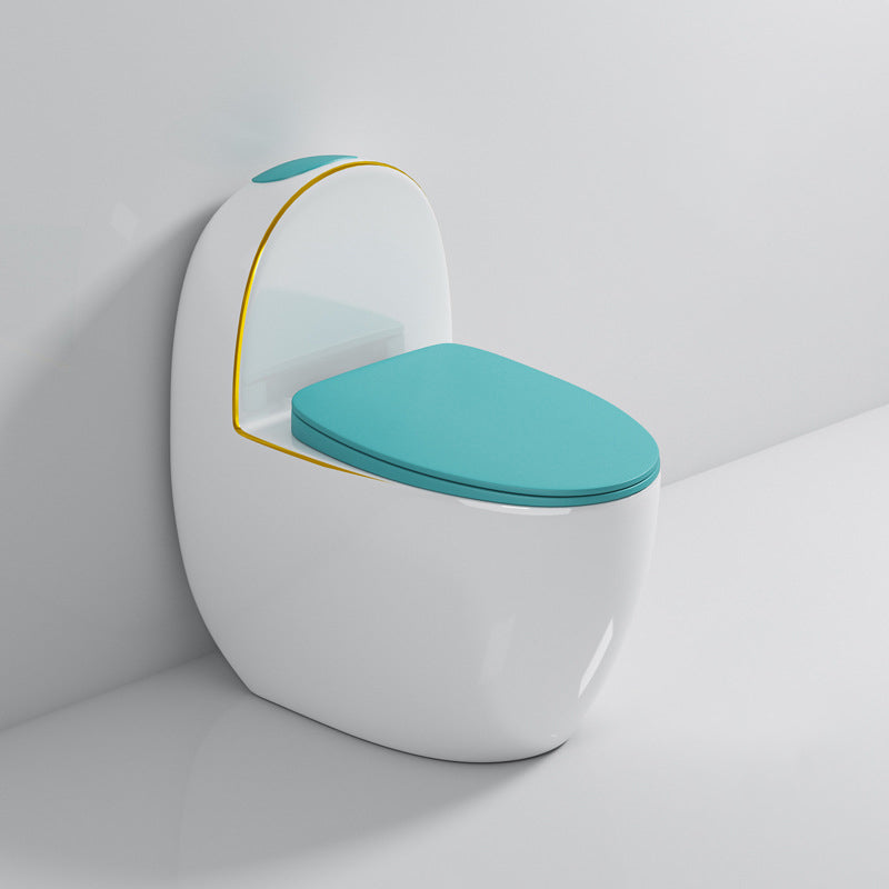 Polished Finish Floor Mounted Toilet Siphon Jet Modern Toilet Bowl
