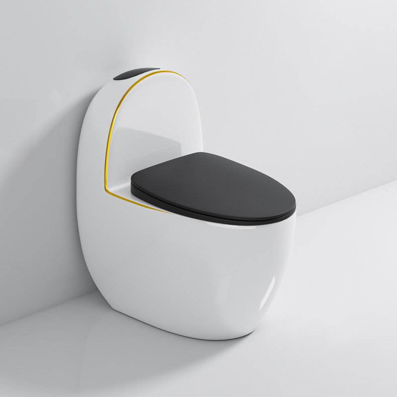 Polished Finish Floor Mounted Toilet Siphon Jet Modern Toilet Bowl