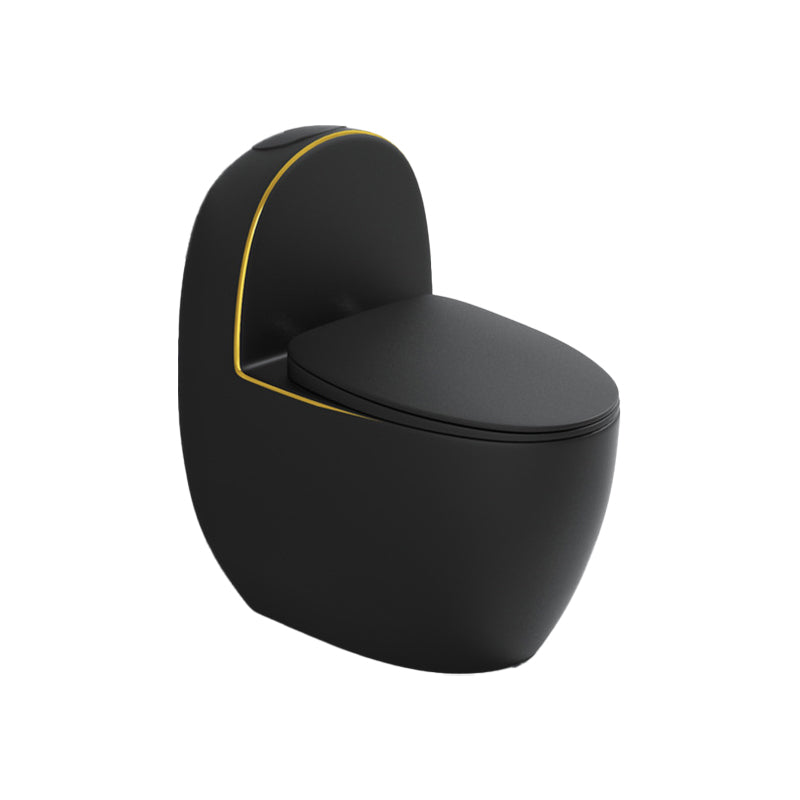 Polished Finish Floor Mounted Toilet Siphon Jet Modern Toilet Bowl