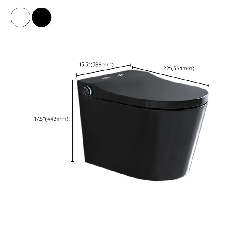 Modern Siphon Jet Flush Toilet One-Piece Wall Mount Toilet for Bathroom