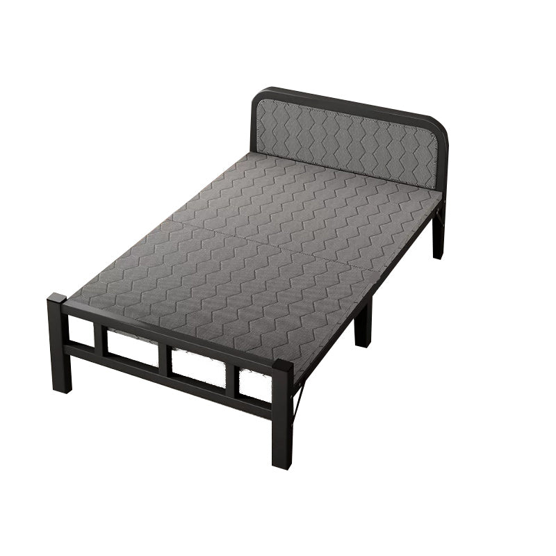 Contemporary Metal Frame Standard Bed, Foldable Bed for Bedroom