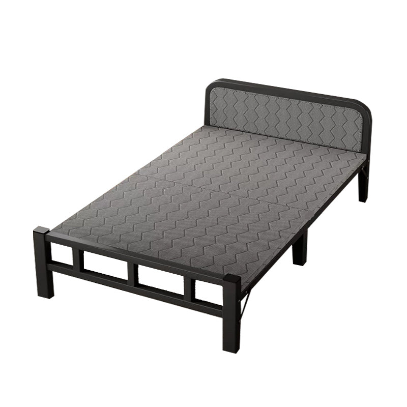 Contemporary Metal Frame Standard Bed, Foldable Bed for Bedroom