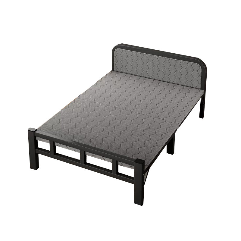 Contemporary Metal Frame Standard Bed, Foldable Bed for Bedroom