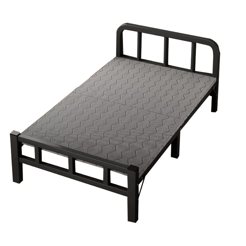 Contemporary Metal Frame Standard Bed, Foldable Bed for Bedroom