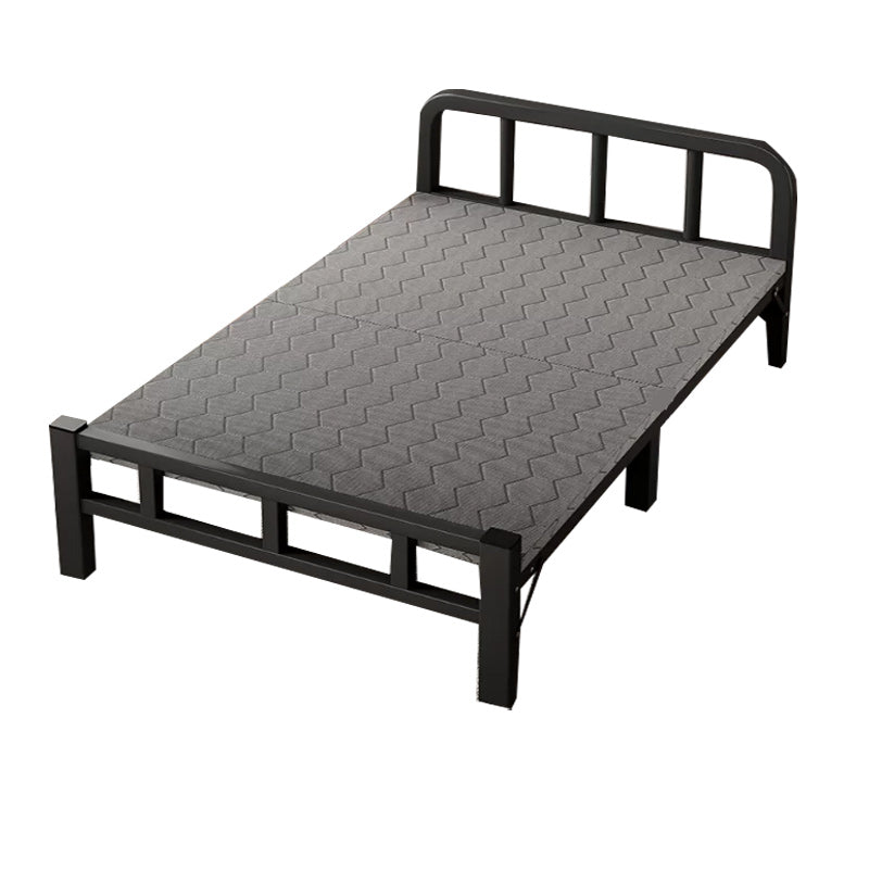 Contemporary Metal Frame Standard Bed, Foldable Bed for Bedroom