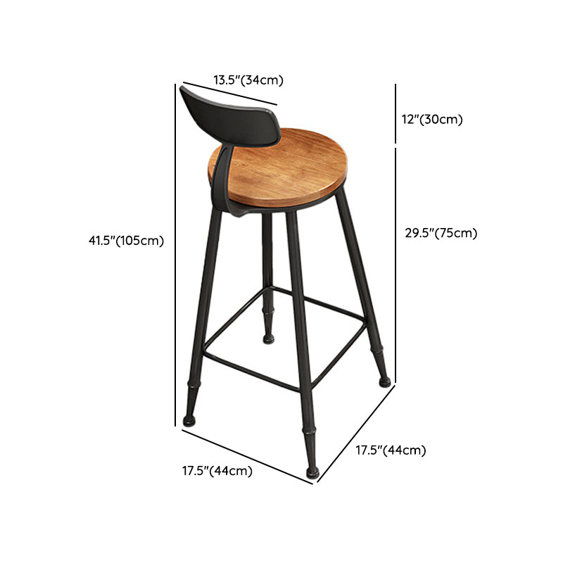 Industrial Style Wood 1/2 Pieces Bar Table Set Rectangle Bar Table for Home