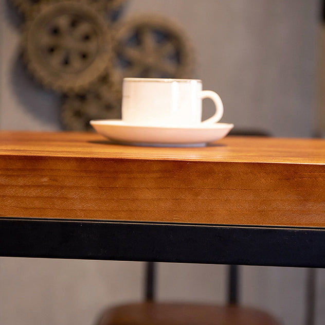 Industrial Bar Table Set 1/4/7/9 Pieces Solid Wood Pub Table Set for Indoor