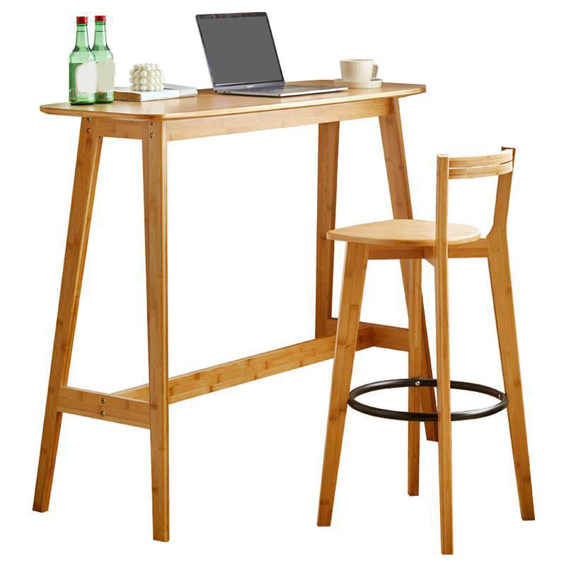 Contemporary Style Rectangle Bar Set 1/2/3 Pieces Pub Dining Set for Dining Room