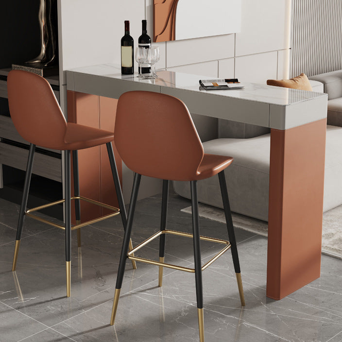 Modern Style Sintered Stone 1/2/3 Pieces Bar Table Set Rectangle Bar Table for Home Use