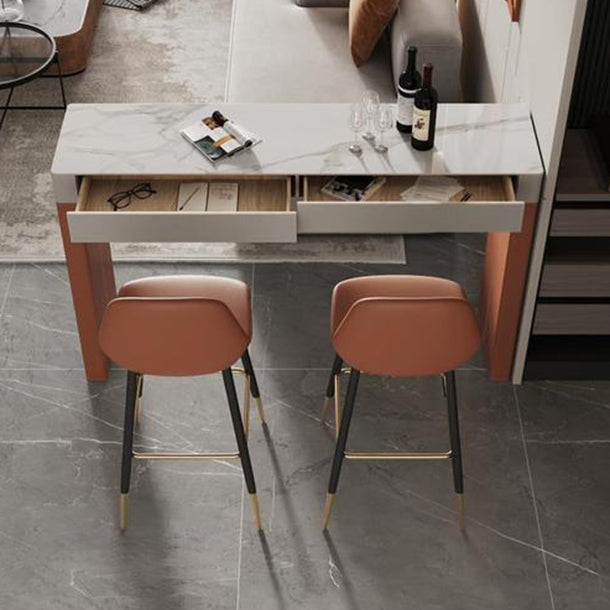 Modern Style Sintered Stone 1/2/3 Pieces Bar Table Set Rectangle Bar Table for Home Use