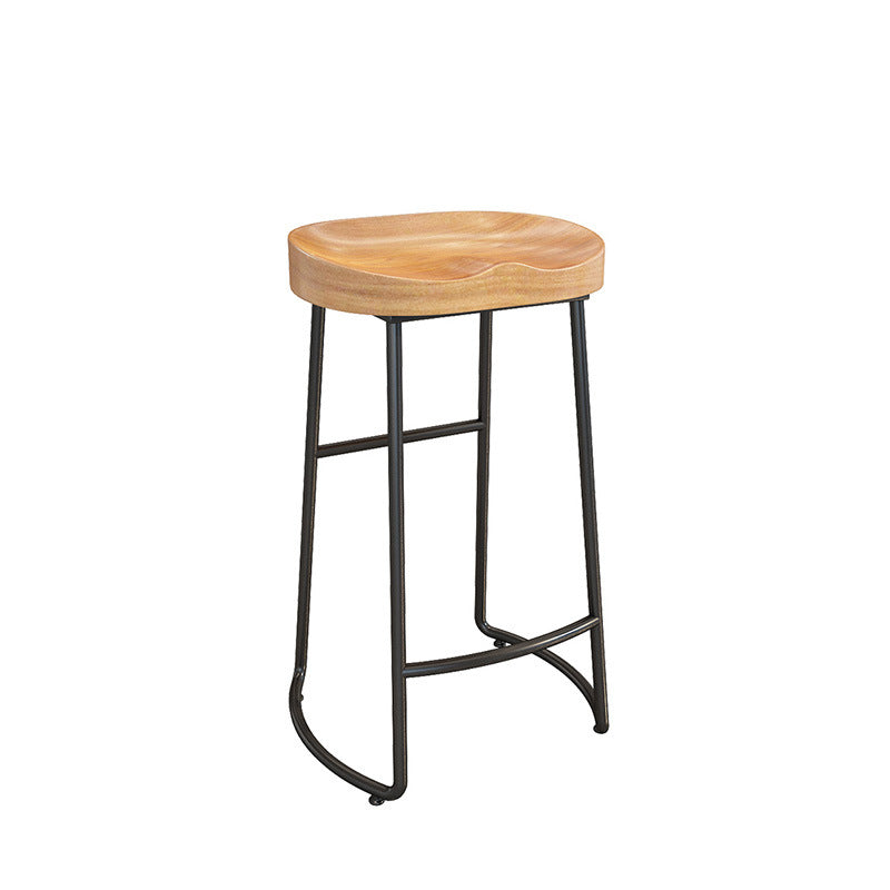Industrial Style Bar Table Set 1/9 Pieces Solid Wood Rectangle Table and Stool Set