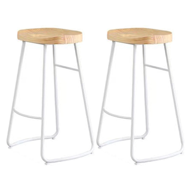Solid Wood Bar Table Set Modern Rectangle 1/2/5/6 Pieces Bar table with Backless Stools
