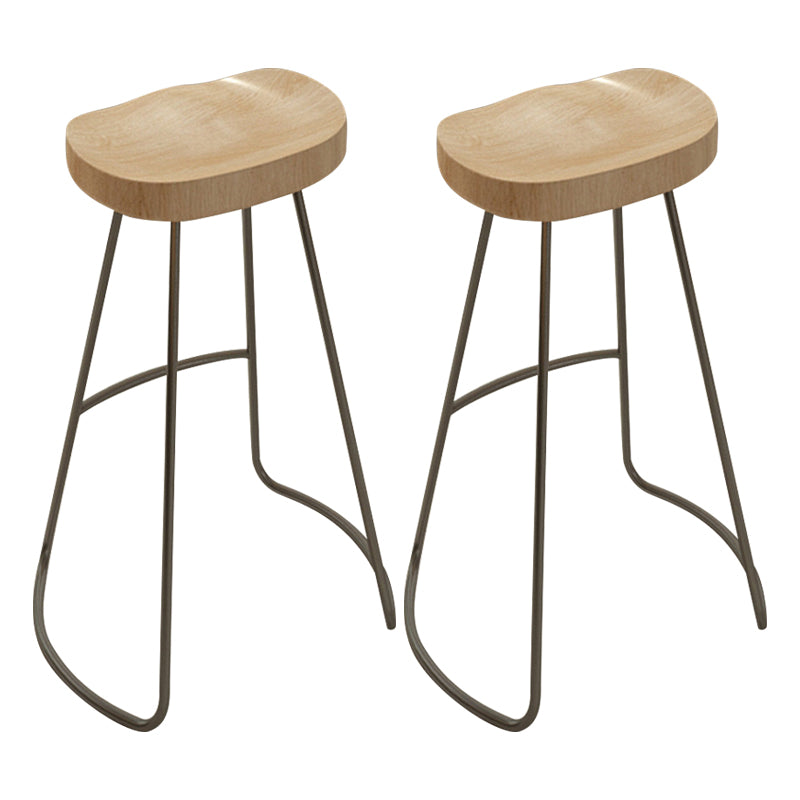 Solid Wood Bar Table Set Modern Rectangle 1/2/5/6 Pieces Bar table with Backless Stools