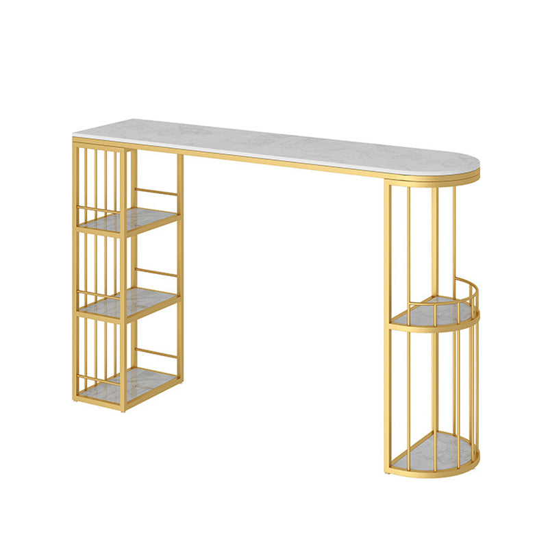 Contemporary Stone Bar Table Set 1/3 Pieces Bar table with Upholstered Stools for Indoor