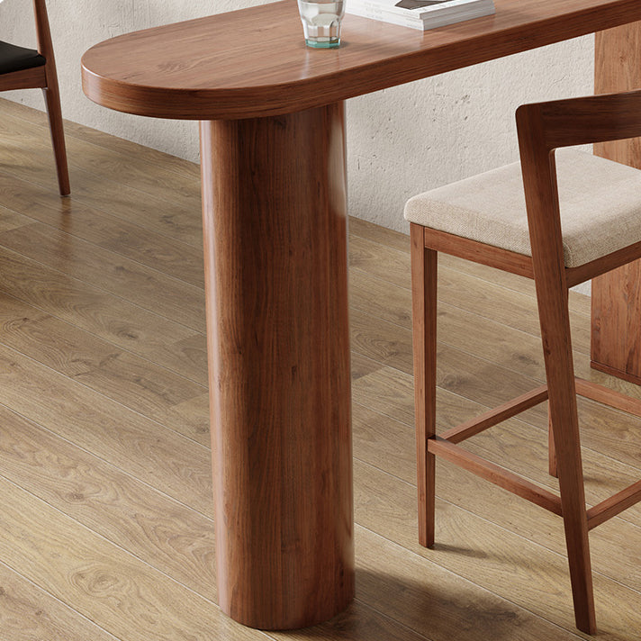 Industrial 1/2 Pieces Bar Table Set Pine Wood Counter Table with High Stools